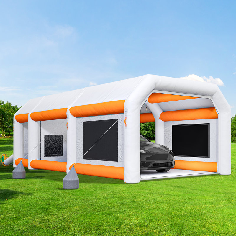 Edrosie Inc Portable Inflatable Paint Booth Large Spray Booth Car Paint Tent w Air Filter System Blowers Reviews Wayfair Canada